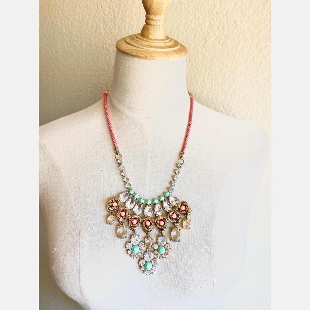 J. Crew Pink Necklace Statement